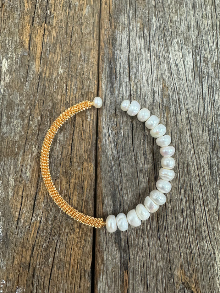Bracelet - Beaded Freshwater Pearl
