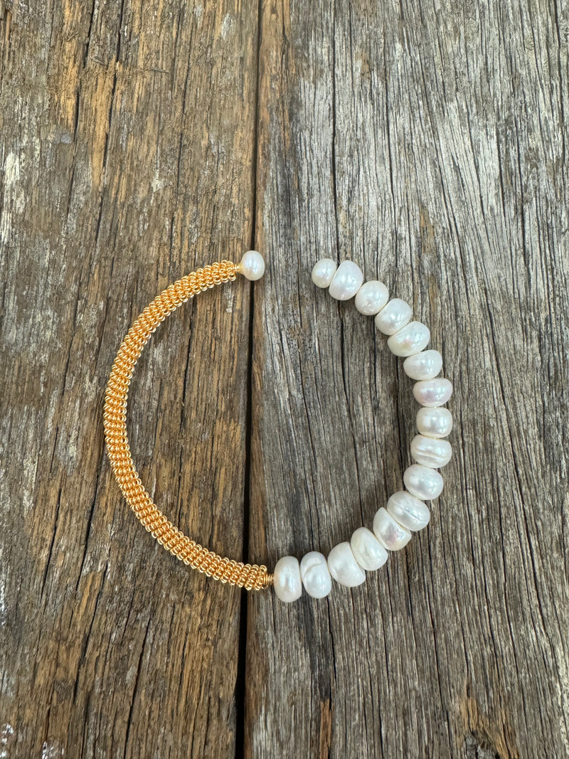Bracelet - Beaded Freshwater Pearl