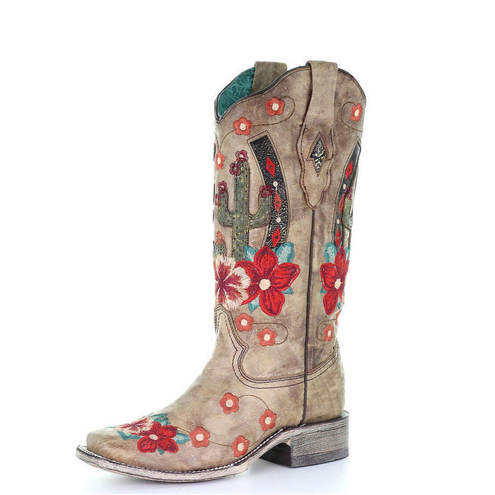 Corral Boots - Cactus Overlay