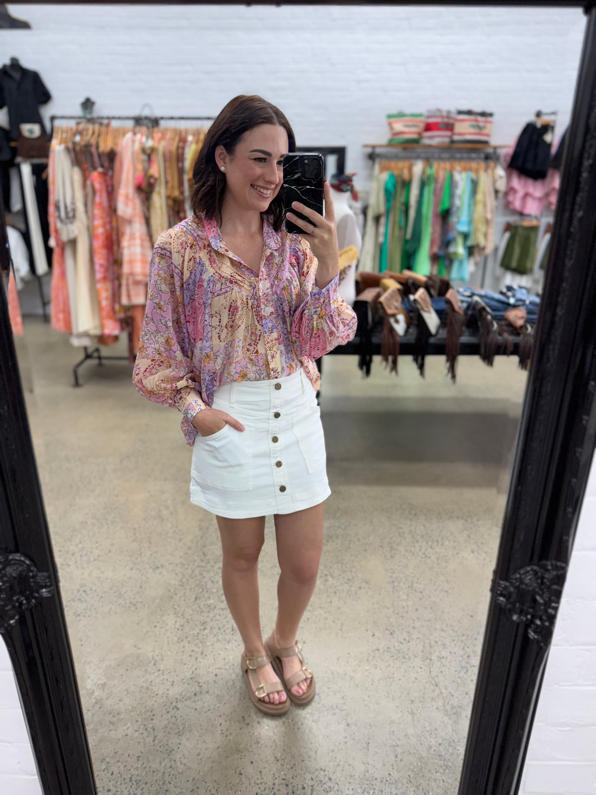 Blossom Long Sleeve Top - Floral Pastel