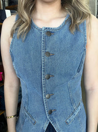 Lena Vest - Light Denim