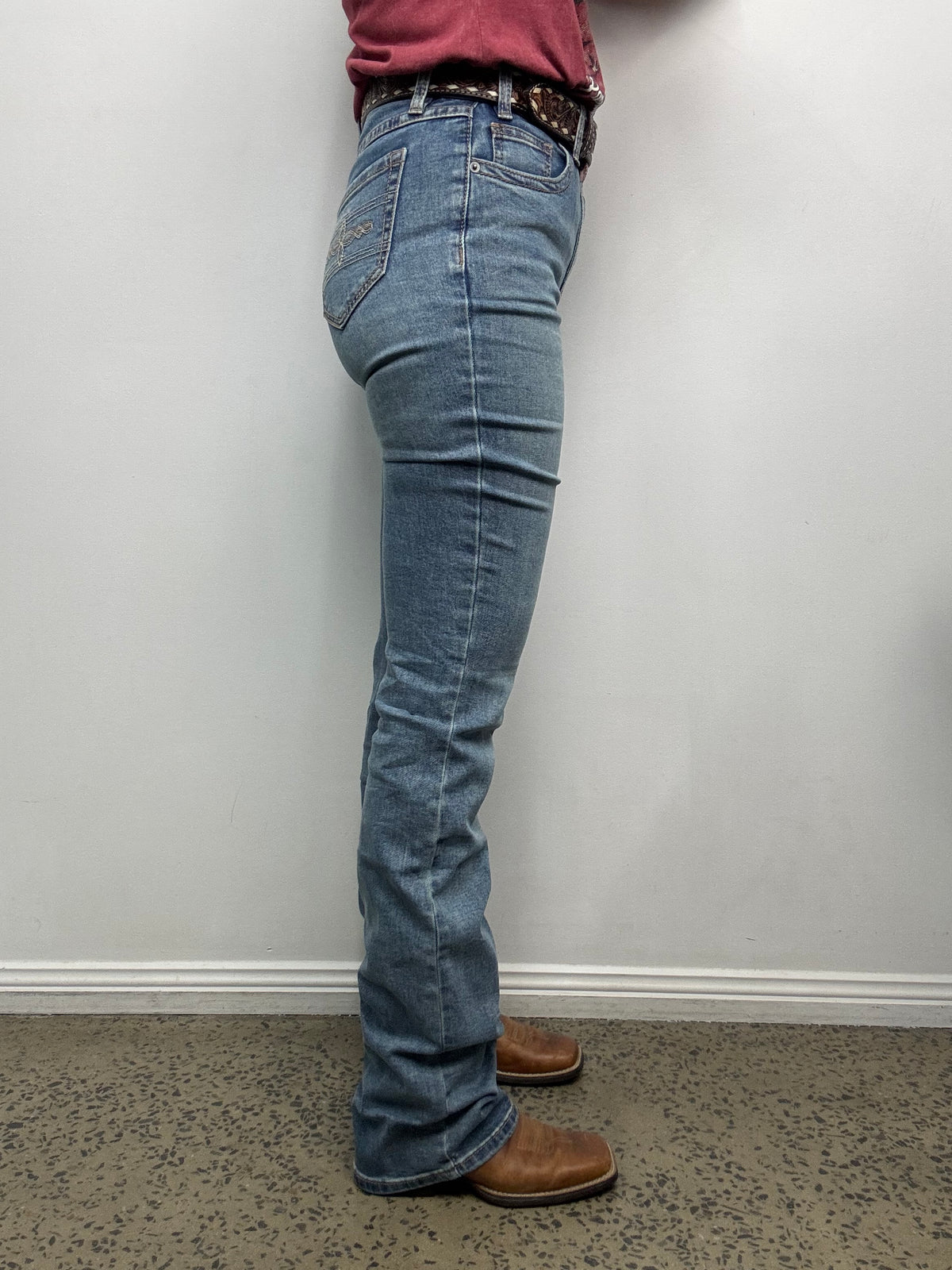 Rock & Roll Cowgirl Jeans - BW1HD09747 - Layered Boot Stitch High Rise Bootcut
