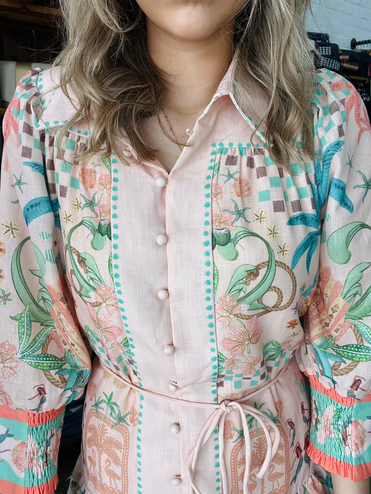 Elliana Dress - Tropical Print