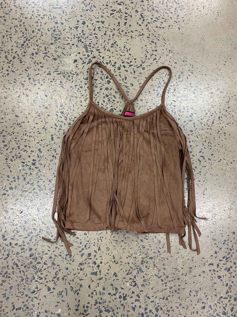Kody Top - Brown Fringe