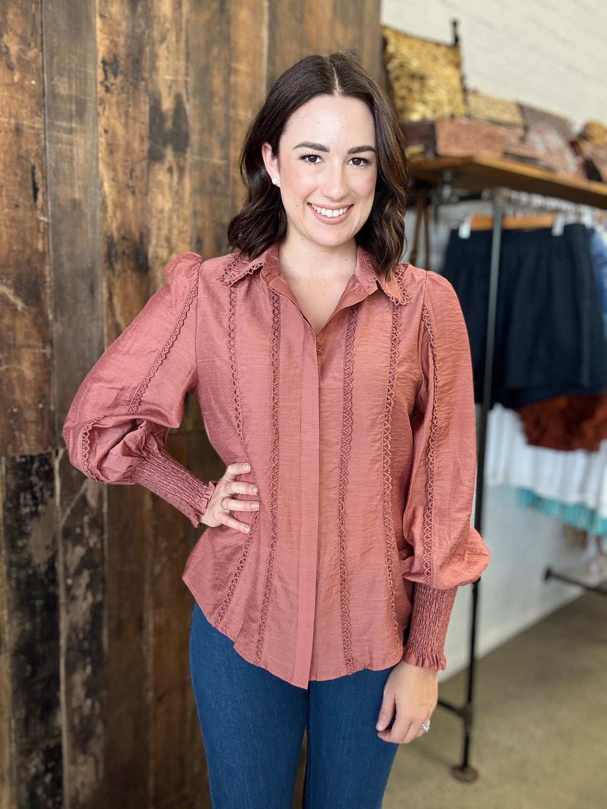 Edith Top - Dusty Pink