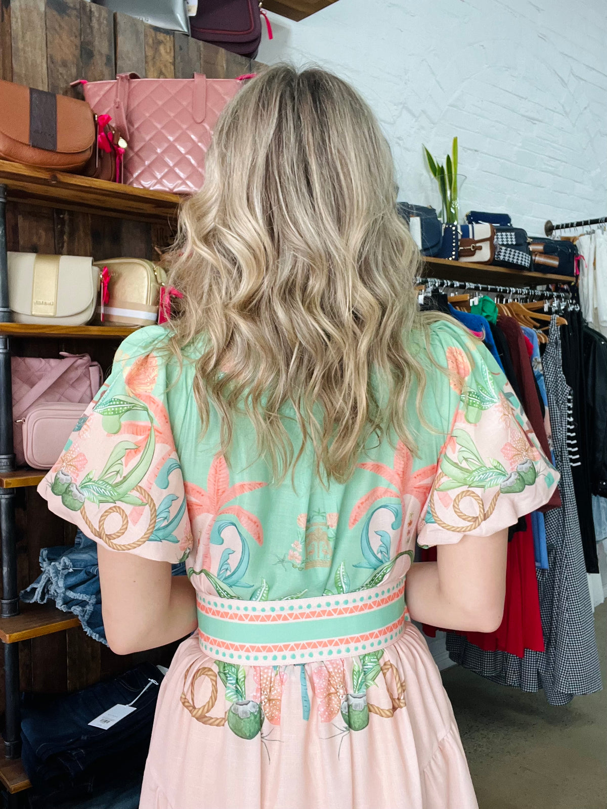 Kaylia Maxi Dress - Pink Tropical