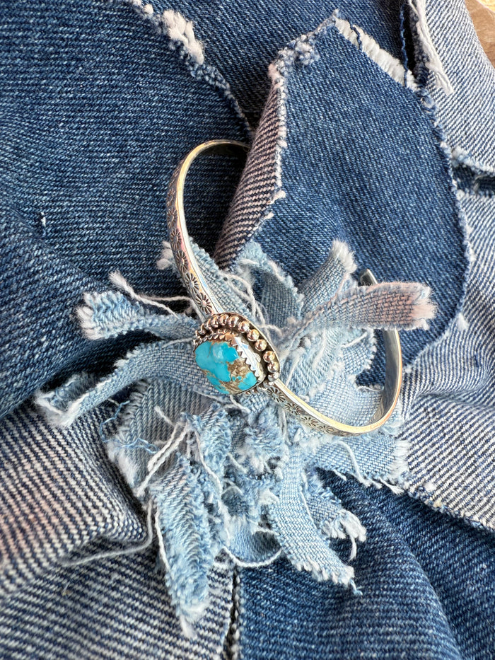 Scottie Cuff - Turquoise Stone