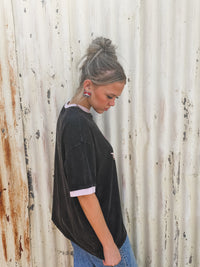 Doing My Best Oversized Tee - Charcoal