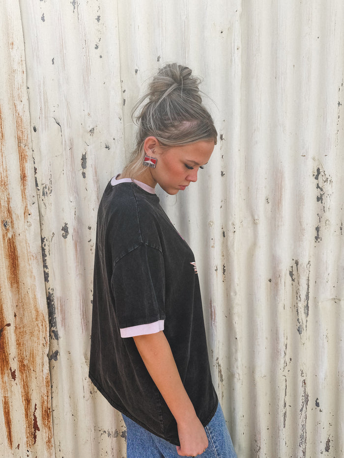 Doing My Best Oversized Tee - Charcoal