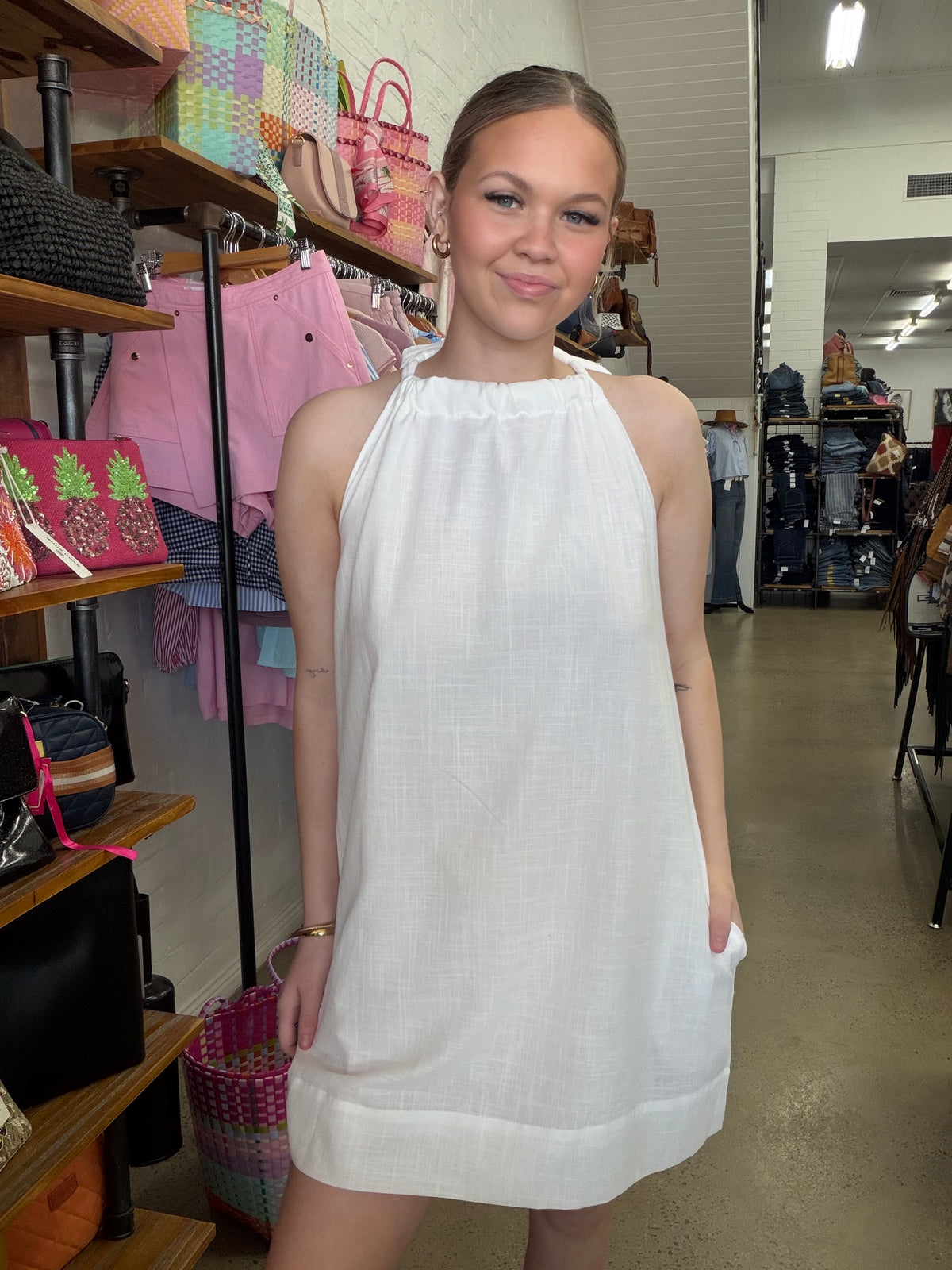 Harlow Mini Dress - White