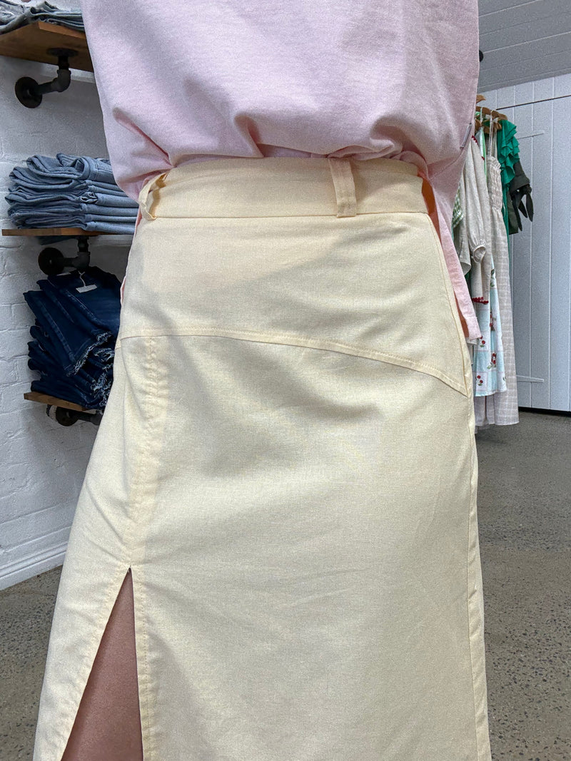 Alessa Skirt - Butter Yellow