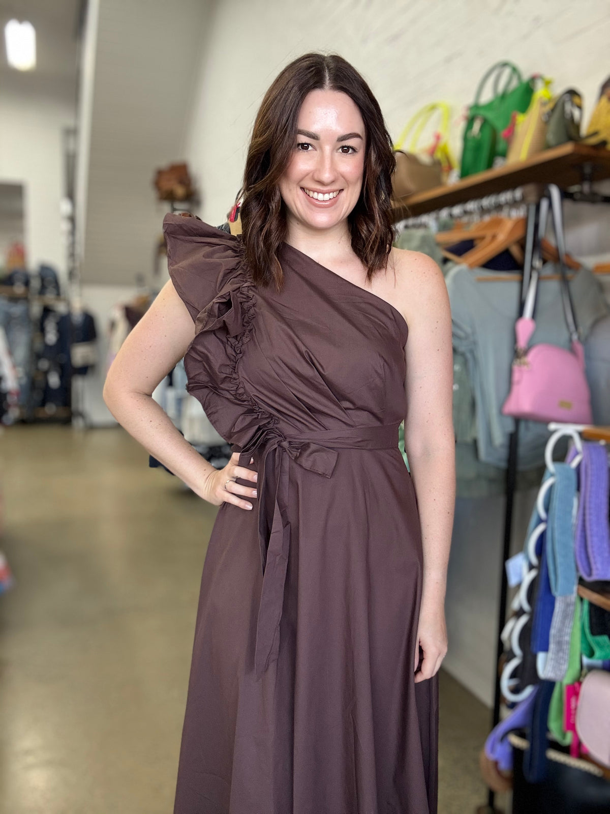 Cecilia Maxi Dress - Chocolate