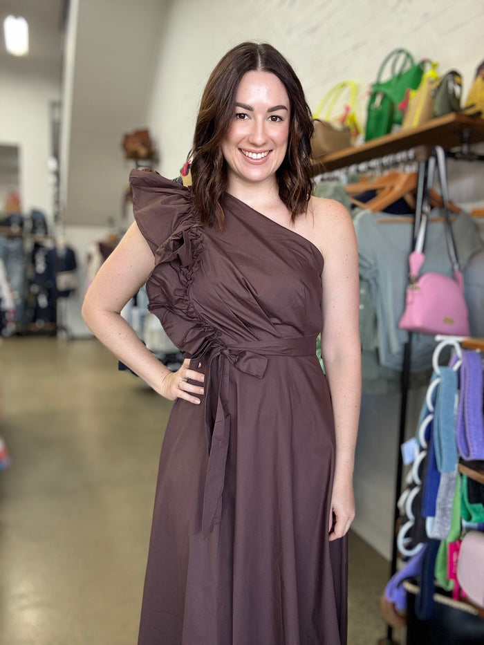 Cecilia Maxi Dress - Chocolate