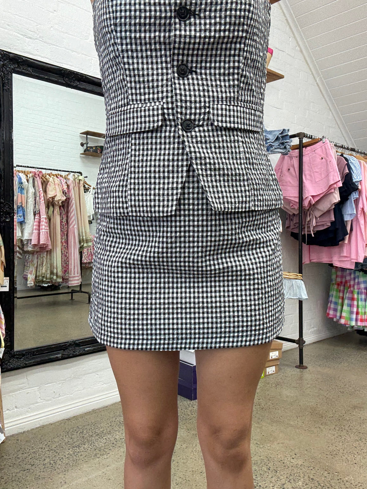 Charli Skort- Gingham