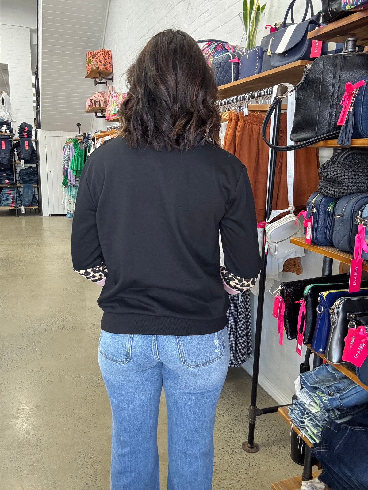 Makayla Pullover - Animal Print