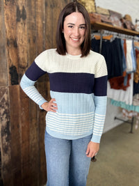 Myra Knit - Blue Stripe