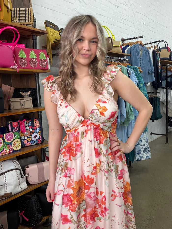 Aurora Maxi Dress - Blush Floral