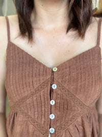 Saki Top - Brown
