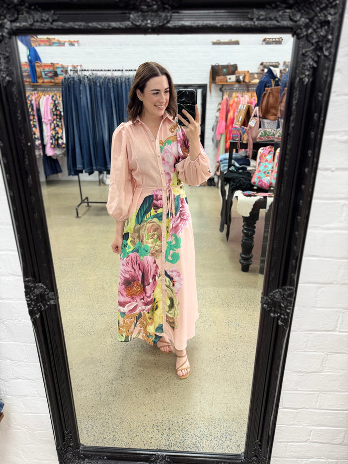 Daphne Maxi Dress - Blush Floral
