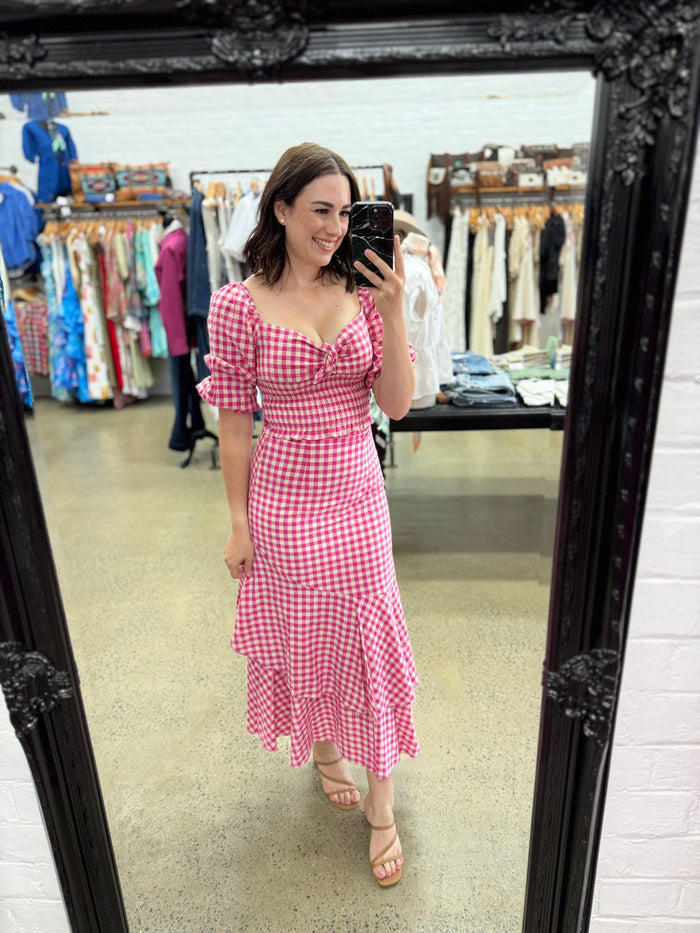 Jorgie Set - Pink Gingham