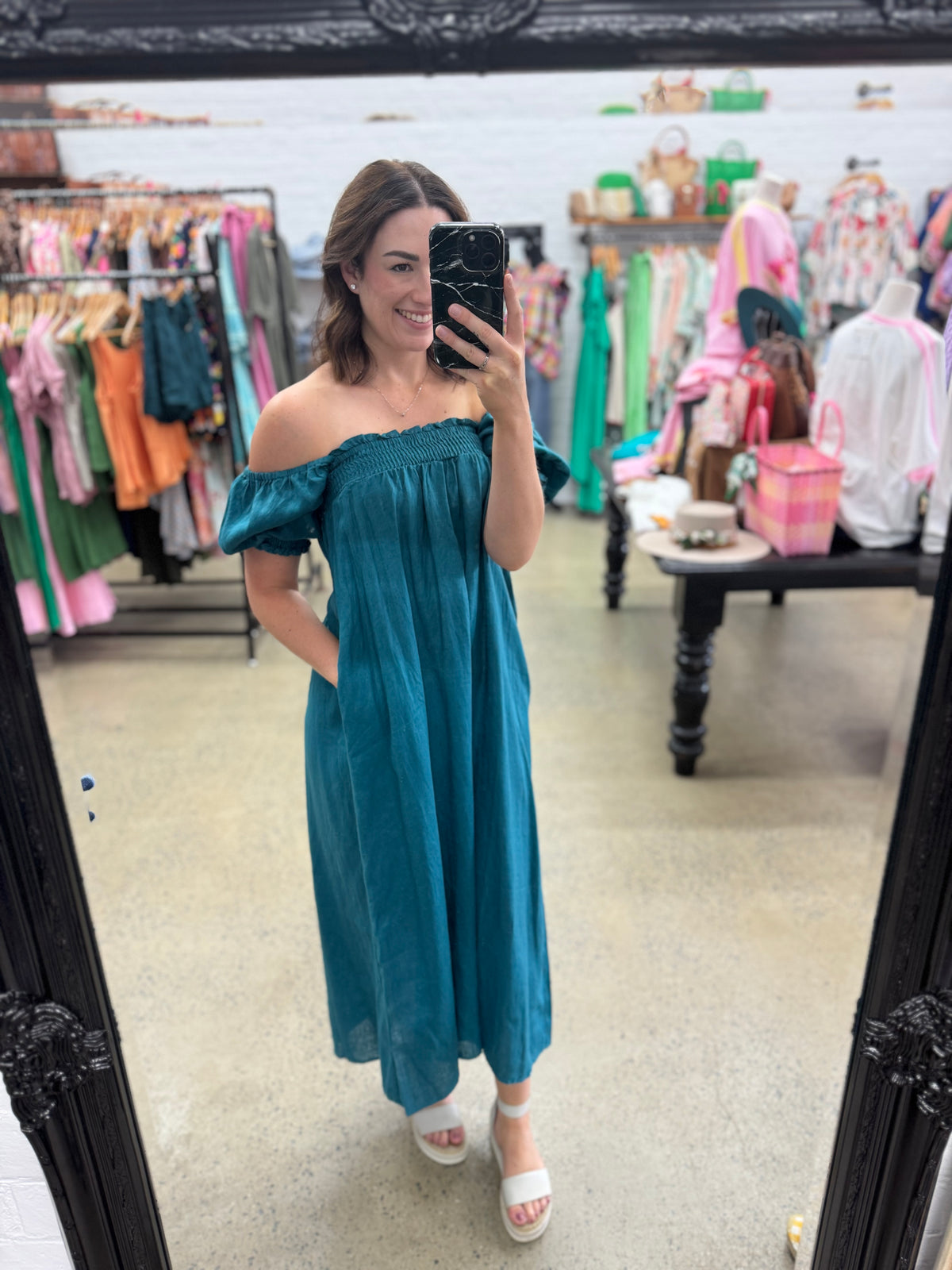 Magnolia Maxi Dress - Teal