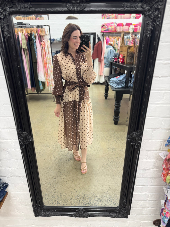 Becca Maxi Dress - Polka Dots