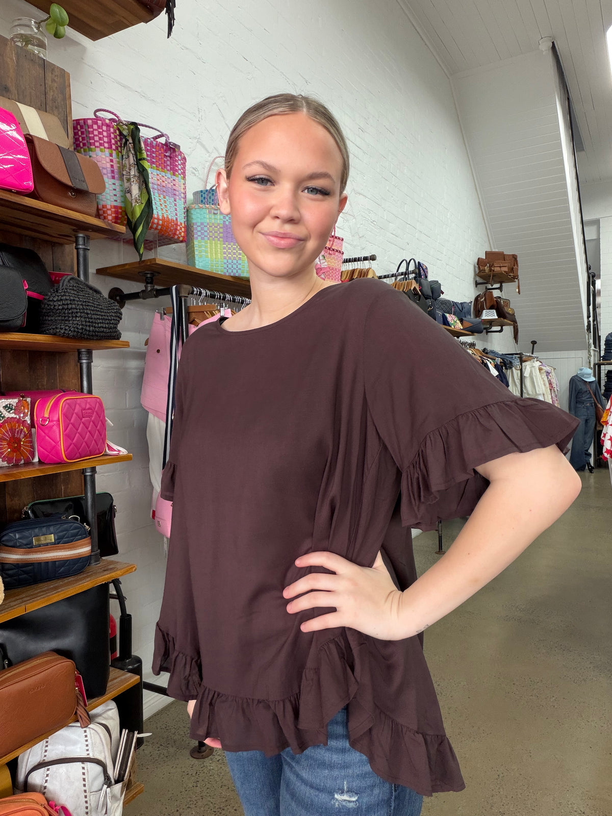 Remi Top - Brown