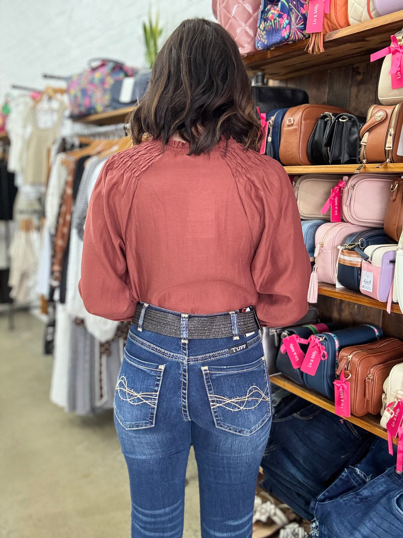 Lilith Top - Burgundy