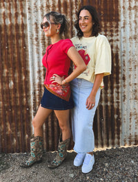 Bailey Knit Top - Vibrant Red