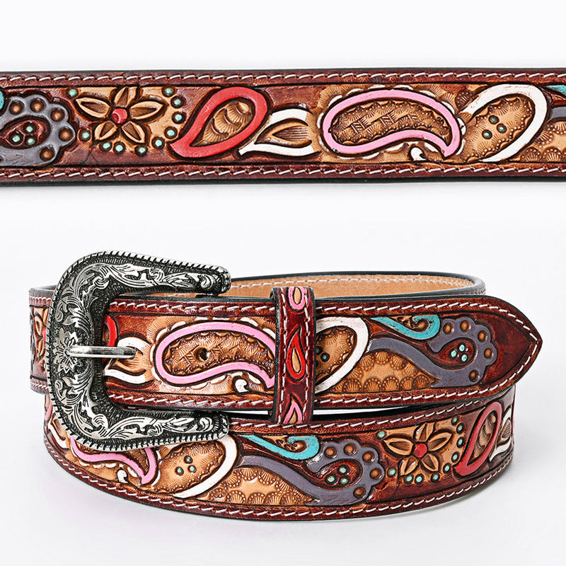 Western Belt - Painted Paisley