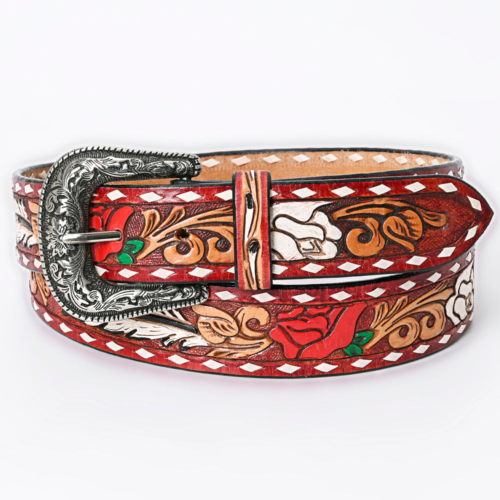 Western Belt - Feather and Rose