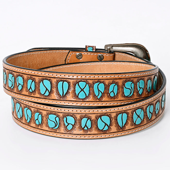 Western Belt - Carved Turquoise