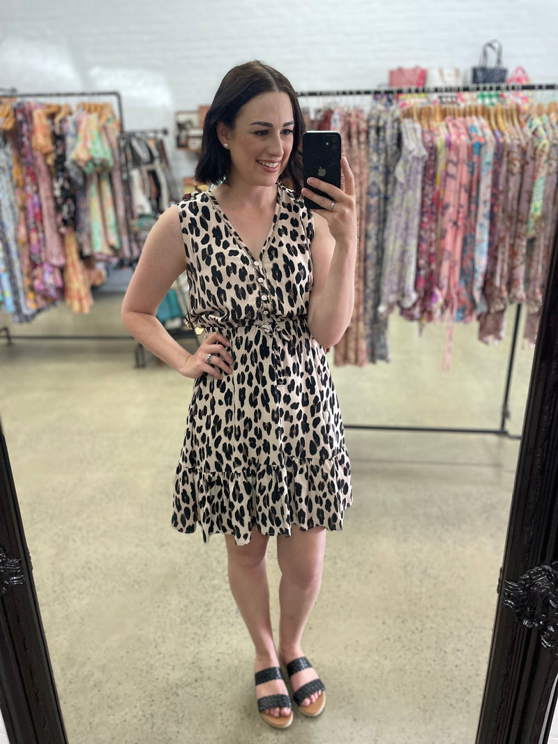 Eliana Dress - Leopard