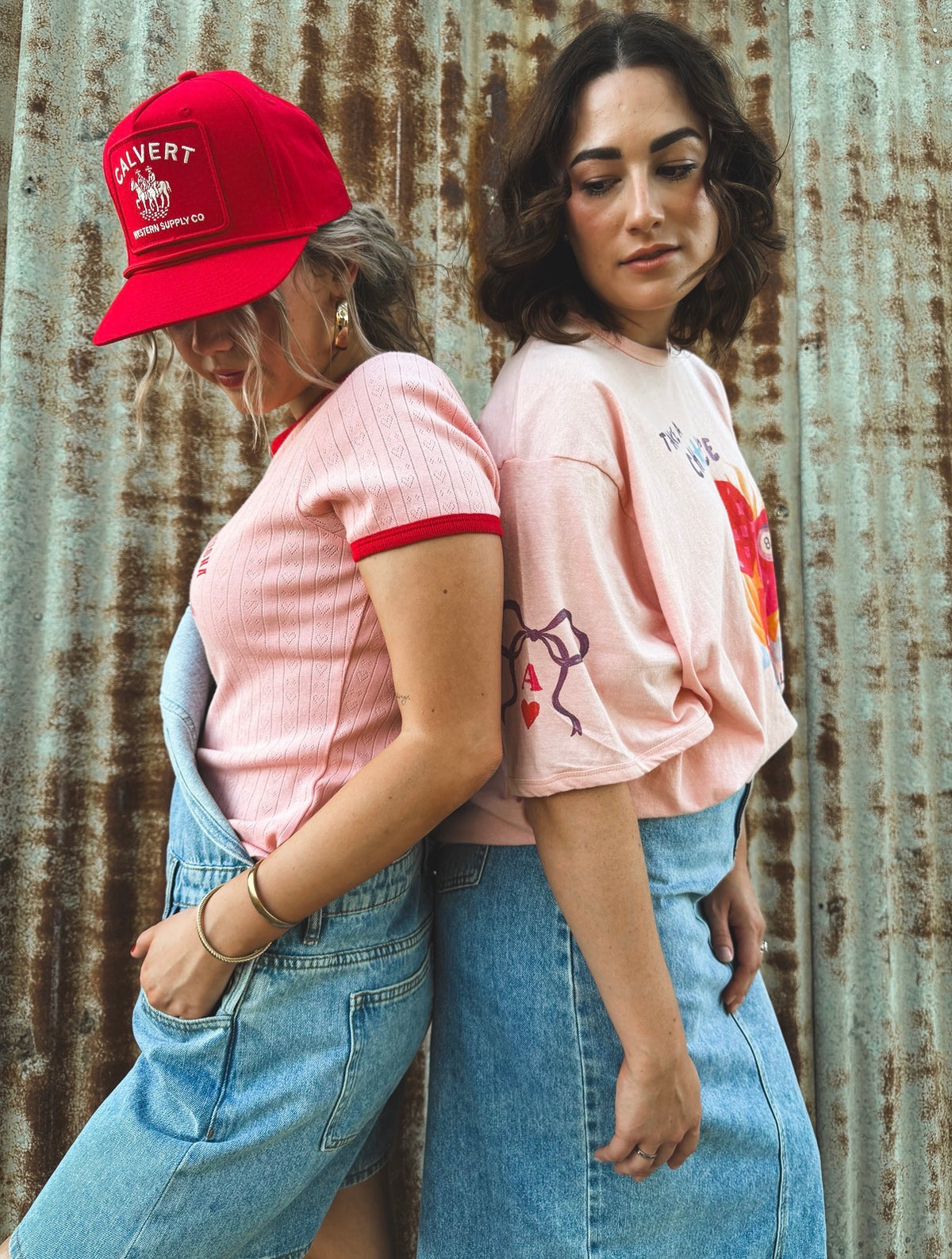 Snake Eyes Oversized Tee - Light Pink