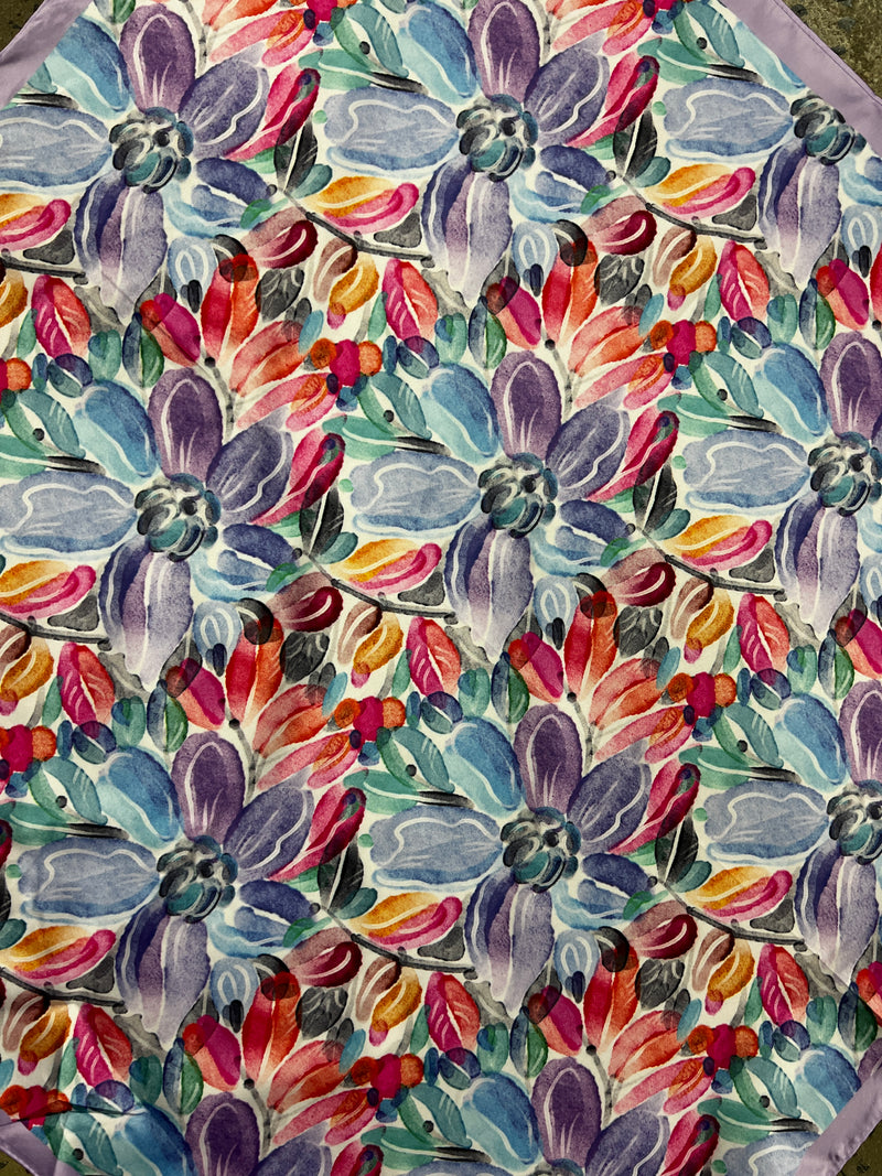 Western Wild Rag - Floral (Purple)