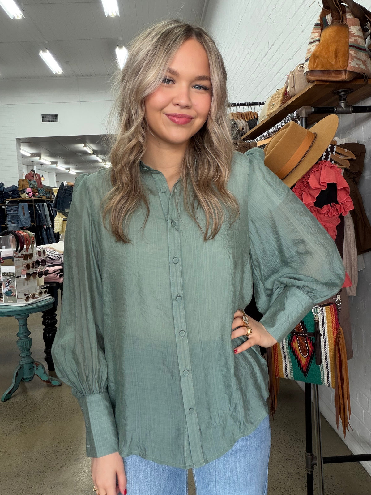 June Top - Sage