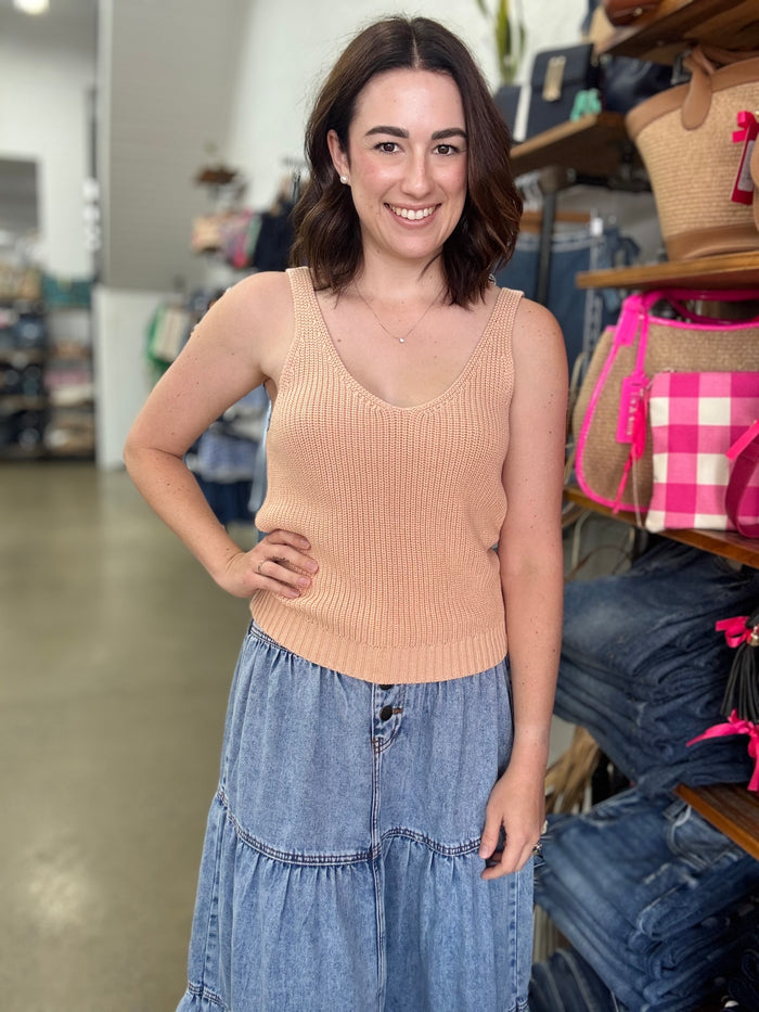 Meghan Top - Apricot