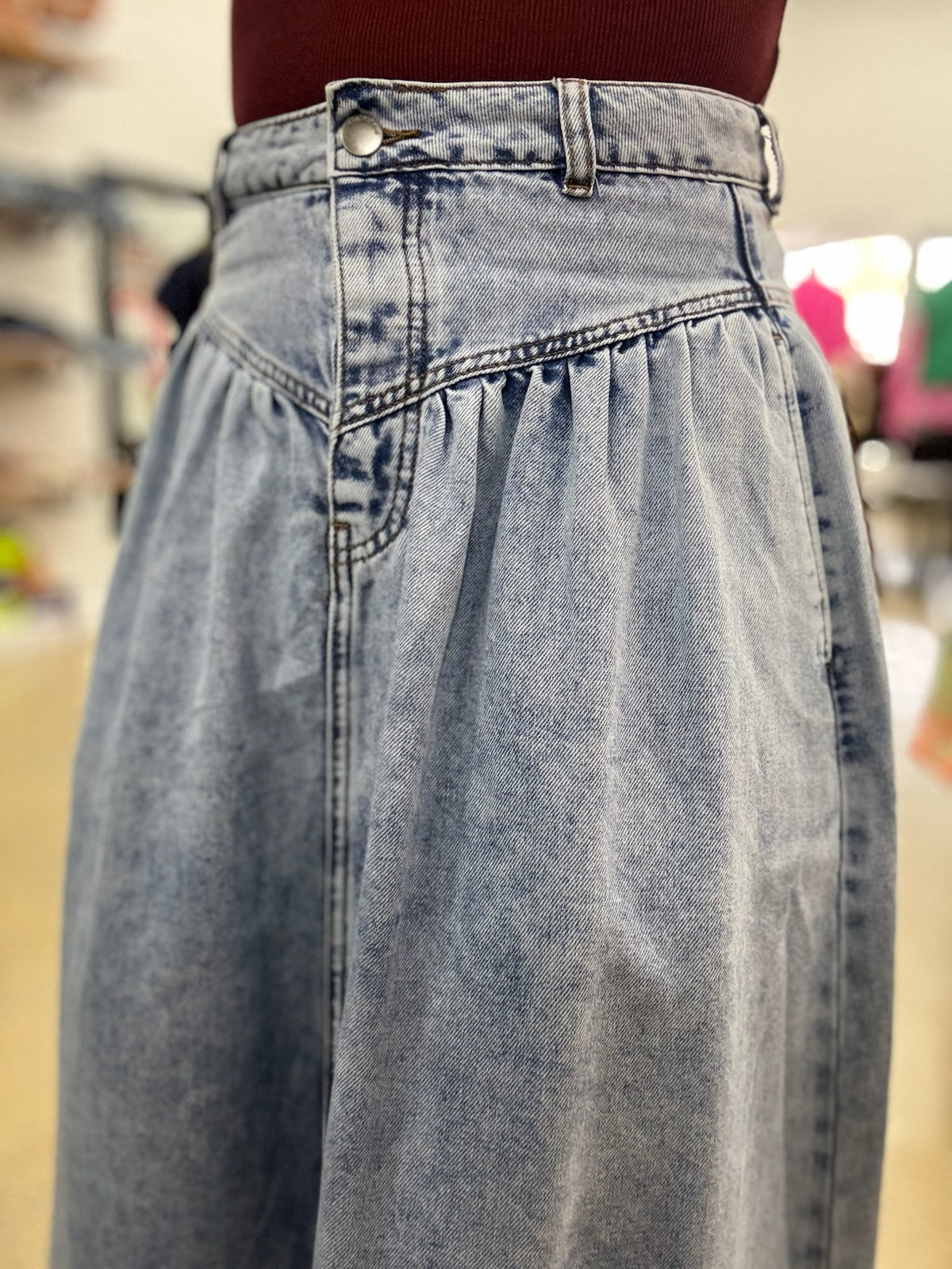 Arlo Maxi Skirt - Light Blue