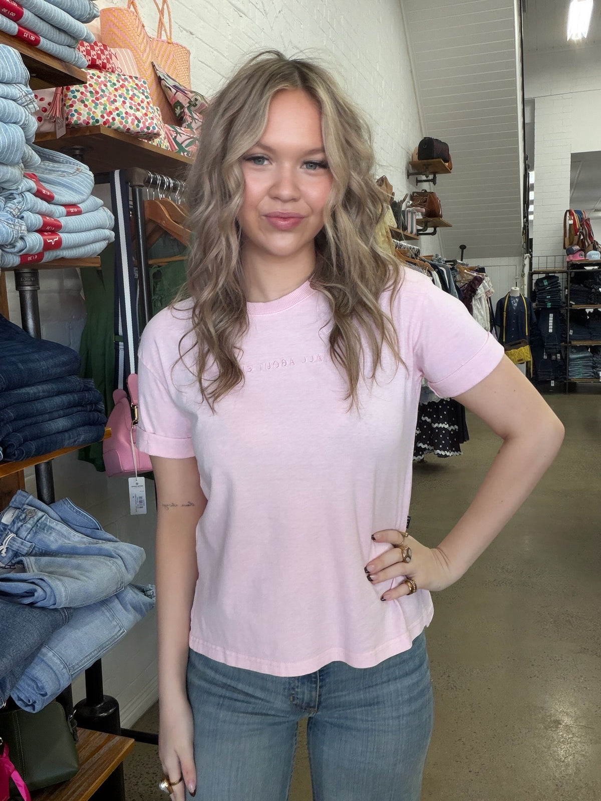 AAE Washed Tee - Peach