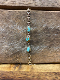 Arlo Bracelet - Silver Turquoise