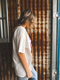 Sip & Yap Oversized Tee - White