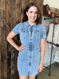 Nicky Mini Dress - Denim