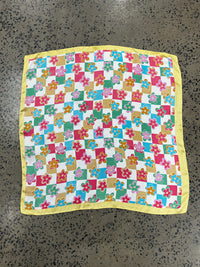 Western Wild Rag - Floral Check (Yellow)