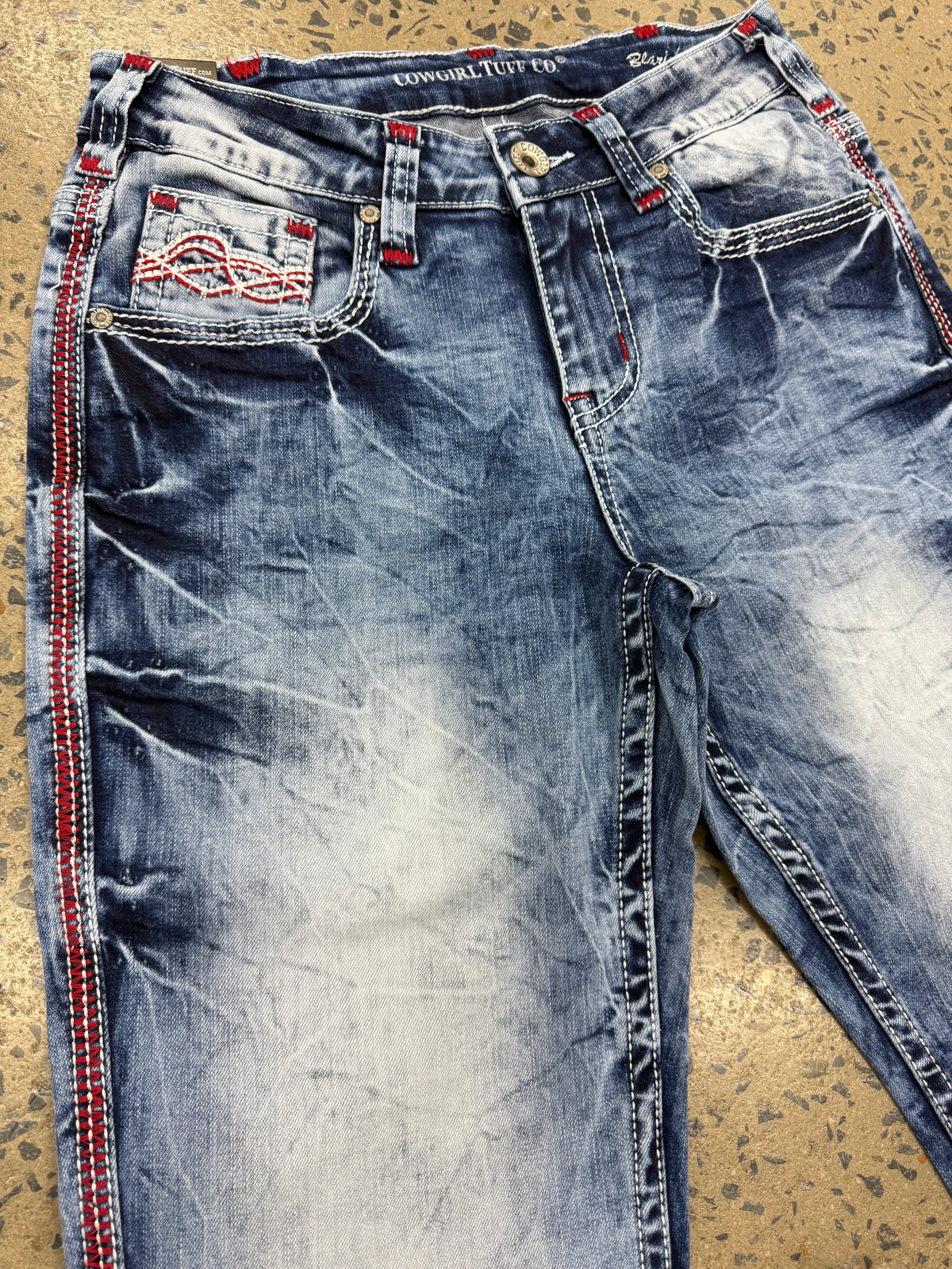Cowgirl Tuff Jeans - Blazin Red Trouser