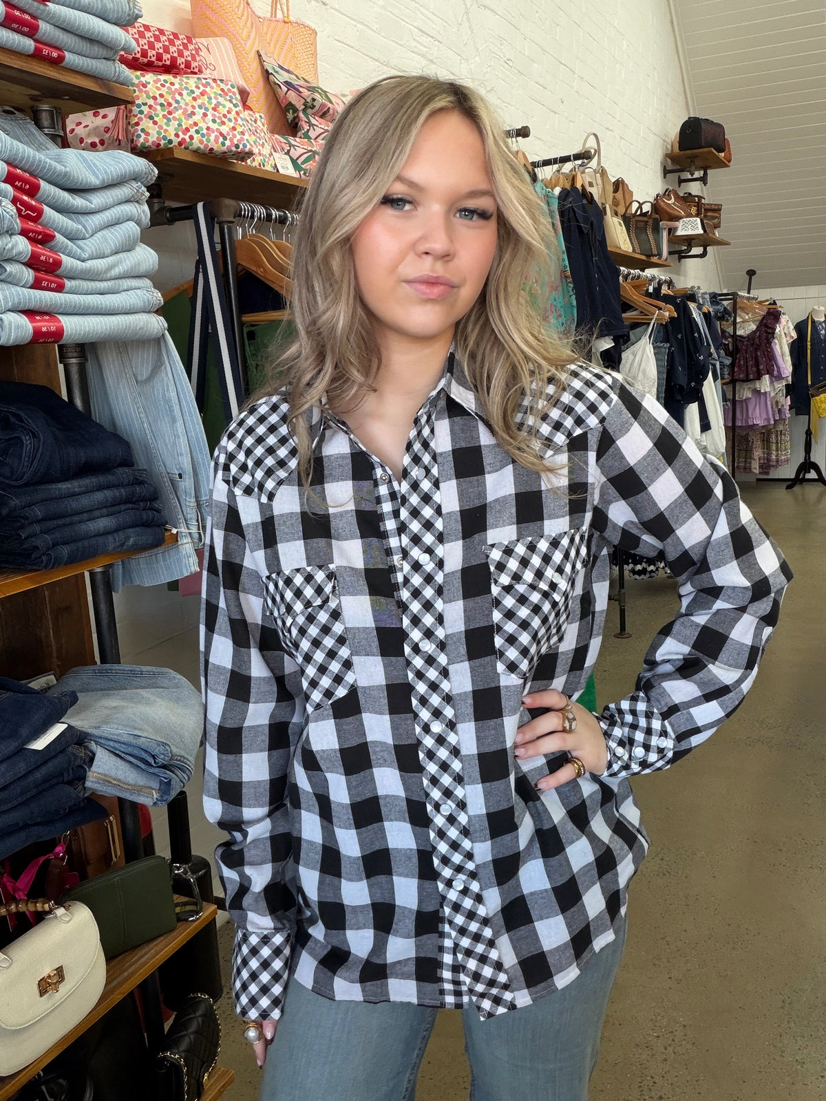 Whitley Top - Black & White
