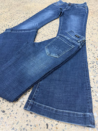 CC Western Jeans - Wide Leg Dark Blue Wash Trouser II