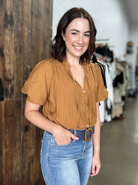 Evelyn Top - Mustard