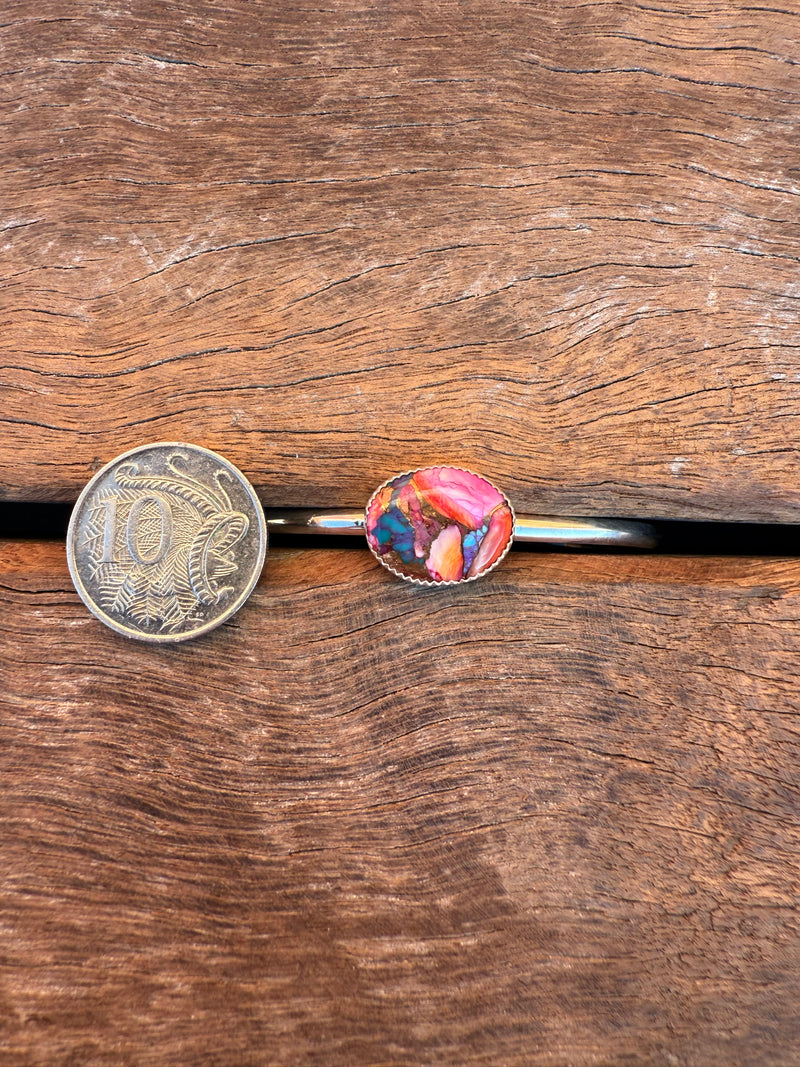 Ruby Cuff - Pink Dahlia Stone