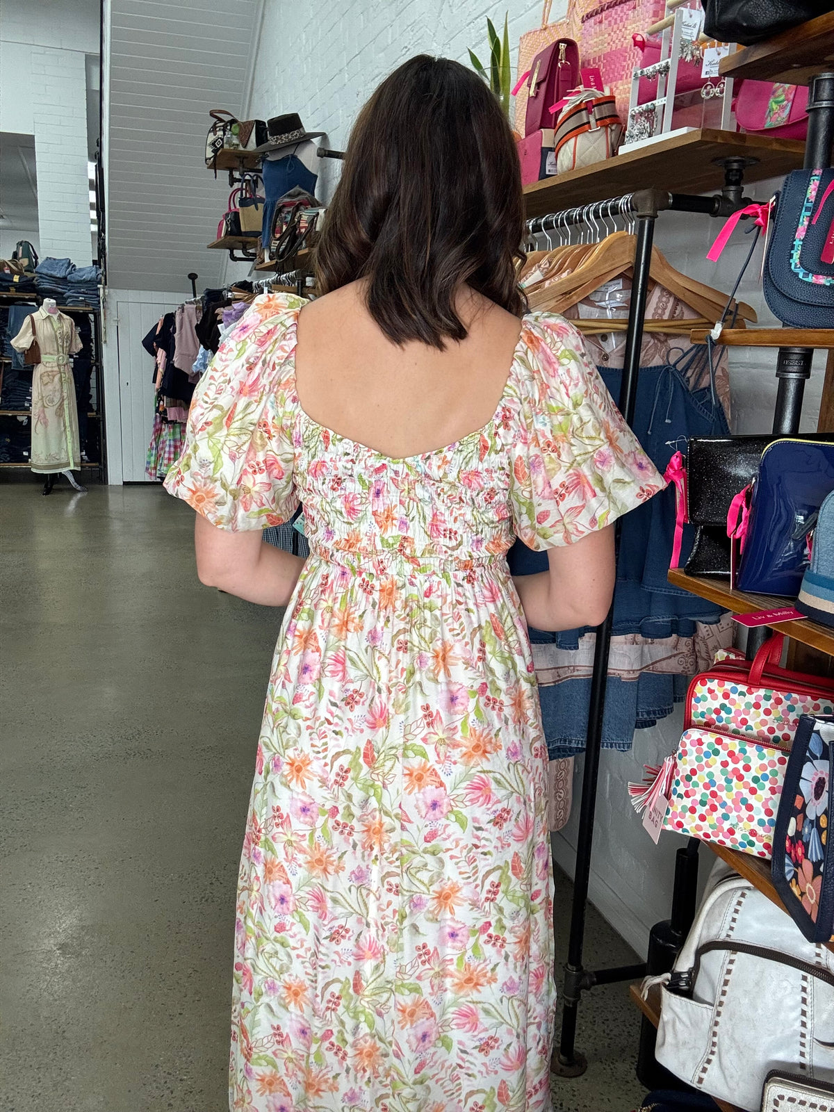 Lee Maxi- Peach Floral