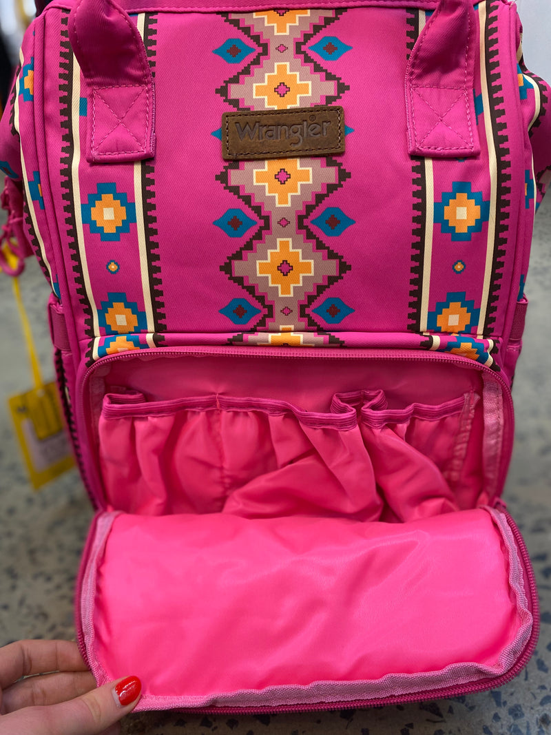 Wrangler Allover Aztec Dual Sided Backpack (WG2204-9110HPK)